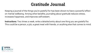 Open Church – Gratitude